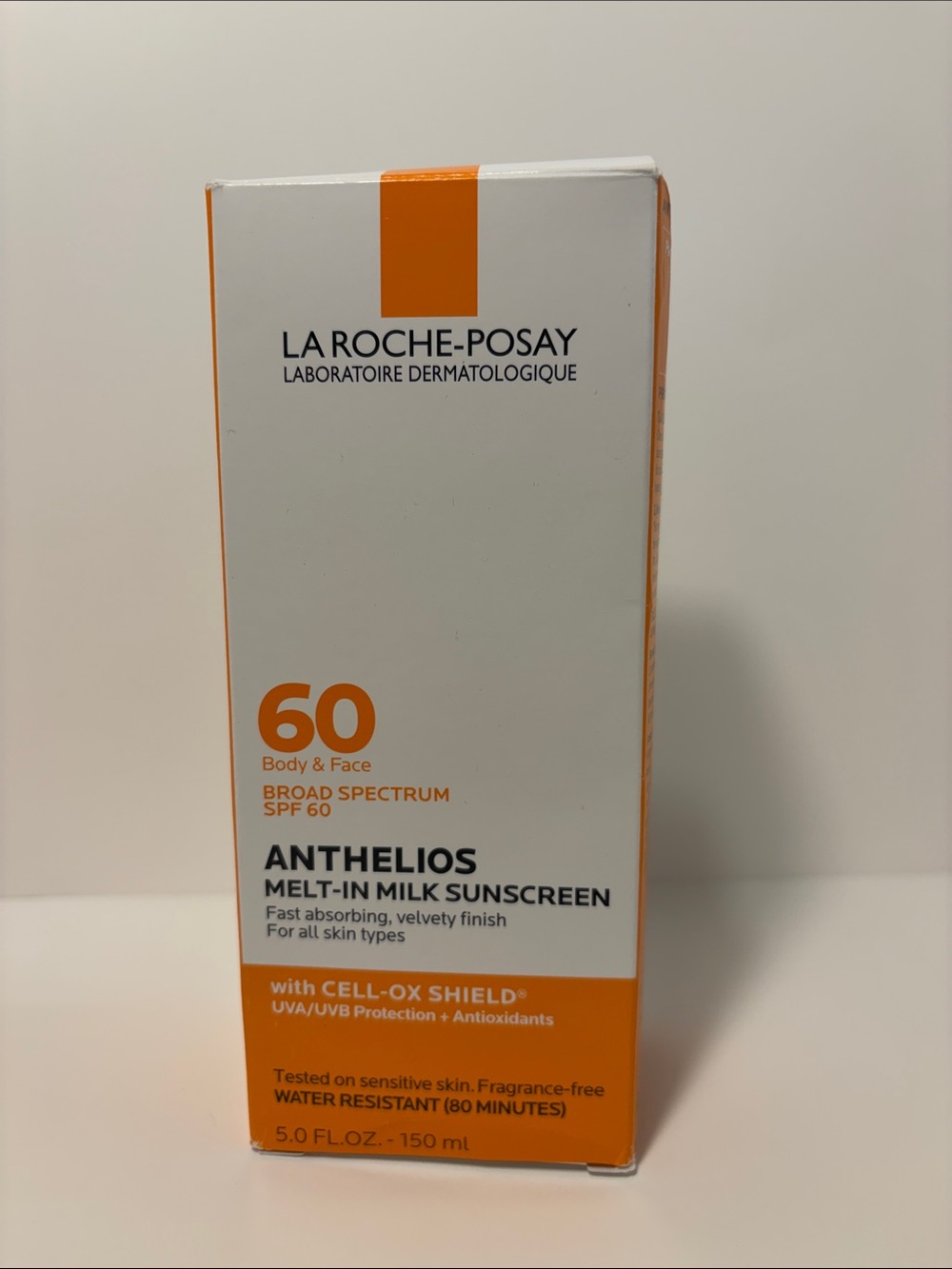 La Roche-Posay Anthelios Melt-In Milk Sunscreen SPF 60 — White & Orange